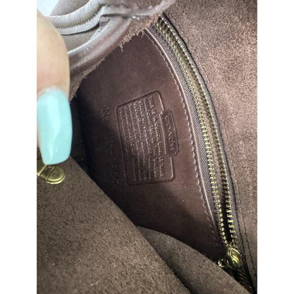 VINTAGE y2k COACH LEGACY SMALL FLAP CROSSBODY Brown LEATHER #9965 (pu100thrift - Picture 8 of 8